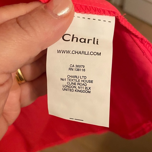 Charli london talia bf shirt in fushia - Picture 3 of 5